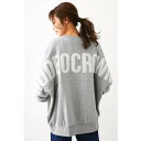 ロデオクラウンズワイドボール RODEO CROWNS WIDE BOWL バックサイドロゴスウェットトップス (モクグレー)