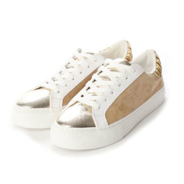 ノーネーム NO NAME ARCADE SNEAKER ハラコのゼブラ柄 × ヘビ柄異素材MIXスニーカー (SAND)