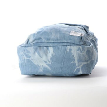 ゲス GUESS LOGO BLEACH DENIM BACKPACK （LIGHT BLUE）