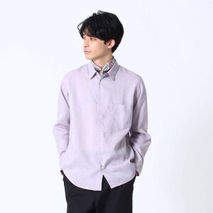 ティーケー タケオ キクチ tk.TAKEO KIKUCHI 【COMFORT BELGIAN LINEN】リネンシャツ (パープル)