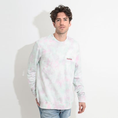 ゲス GUESS Benjamin Tie-Dye Sweat （GREEN AND PINK CLOUD TIE DYE）