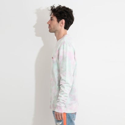 ゲス GUESS Benjamin Tie-Dye Sweat （GREEN AND PINK CLOUD TIE DYE）