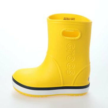 クロックス crocs クロックバンド レインブーツ レインシューズ (イエロー×ネイビー)