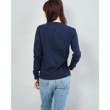 【アウトレット】トミーヒルフィガー TOMMY HILFIGER ベーシッククルーネックカーディガン (ネイビー)