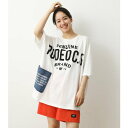ロデオクラウンズワイドボール RODEO CROWNS WIDE BOWL サイドポケットビッグTシャツ (ホワイト)