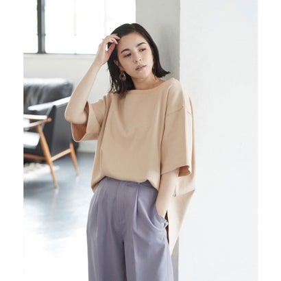 ティティベイト titivate カットソービッグシルエットTシャツ （ベージュ）