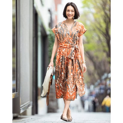 ドゥクラッセ ワンピース 交換 返品可能 Doclasse あす楽 ドゥクラッセ Doclasse レディースアパレル ワンピース ドレス ロコンド ジャカード織 リーフ柄ワンピース ジャカード織 リーフ柄ワンピース Doclasse テラコッタ Locomall ロコンド公式ストア