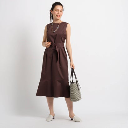 インディヴィ Indivi レディースアパレル ワンピース ドレス ロコンド ワンピース Indivi 返品可能 ベルテッドノースリーブワンピース インディヴィ キャメル レディースファッション マシンウォッシュ キャメル Locomall ロコンド公式ストア Indivi