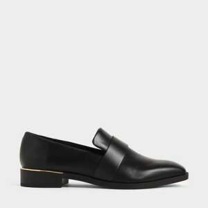 【再入荷】クラシックスクエアトゥローファー / Classic Square Toe Loafers （Black）