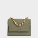 【再入荷】チェーンハンドル イブニングバッグ / Chain Handle Evening Bag （Sage Green）