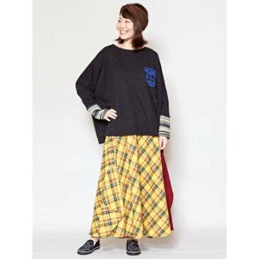 【チャイハネ】ネップヤーンカットソー ビッグシルエットトップス パープル