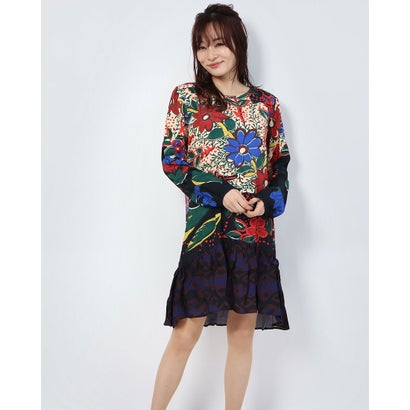 デシグアル Desigual ワンピース長袖 BOLONIA （ピンク/レッド）のサムネイル