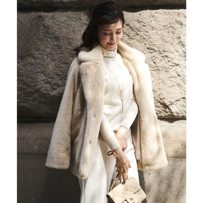 安座間美優 着用 ルイ ルエ ブティック Ruirue Boutique エコファーショートコート ベージュ Be 品質保証 お買い得 超高品質のインテリア 寝具 収納19 新作インナー 下着 ナイトウェア キッズ ベビー マタニティ アウトレット 公式 超人気 などが大放出