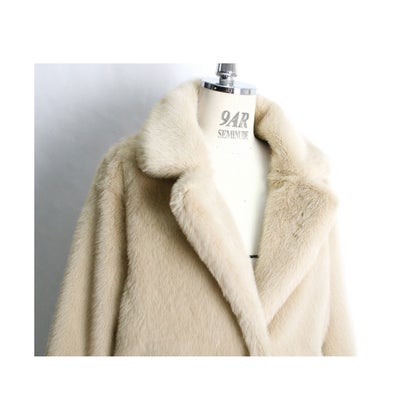安座間美優 着用 ルイ ルエ ブティック Ruirue Boutique エコファーショートコート ベージュ Be 品質保証 お買い得 超高品質のインテリア 寝具 収納19 新作インナー 下着 ナイトウェア キッズ ベビー マタニティ アウトレット 公式 超人気 などが大放出