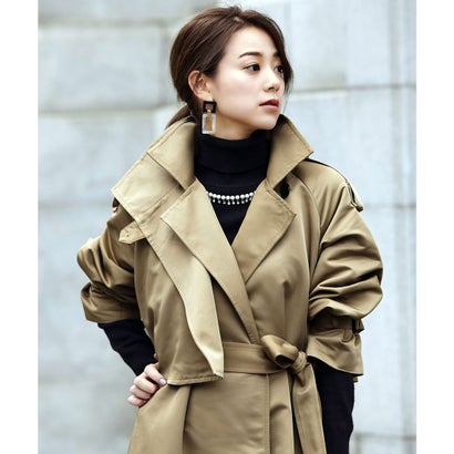 ルイルエブティック RUIRUE BOUTIQUE クールスタイル2wayトレンチコート （ベージュ/BE）のサムネイル