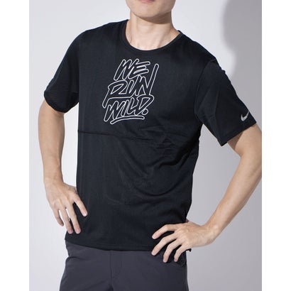 ナイキ NIKE メンズ レディース 陸上/ランニング 半袖Tシャツ ナイキ DRI-FIT BRTHE ラン ウィンドランナー S/S トップ CU6010010 （ブラック）