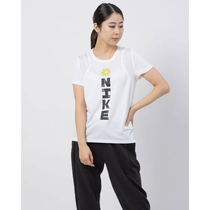 ナイキ NIKE レディース 陸上/ランニング 半袖Tシャツ ナイキ ウィメンズ アイコンクラッシュ ラン S/S GX CU3051100 （ホワイト）