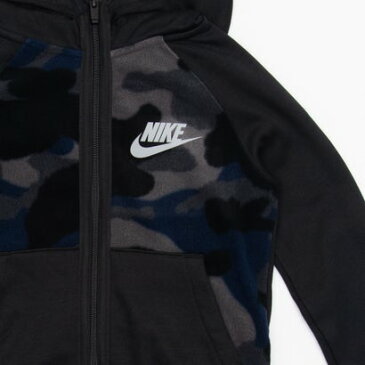 ナイキ NIKE ジュニア スウェットフルジップ ナイキ YTH NSW ウィンターライズド クラブ FZ L/S フーディ CU8933010 (ブラック)