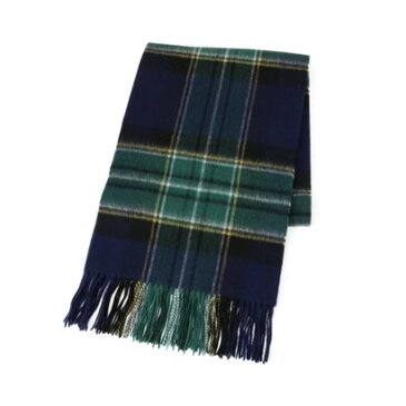デッサン Dessin TWEEDMILL 70-190cm チェック柄ストール (ネイビー)