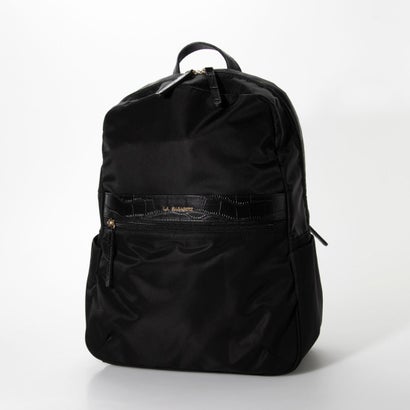 ラ バガジェリー リュックサック La La Bagagerie 復刻リニューアル ナイロン カウレザー リュックサック レディースバッグ ブラック Locomall ロコンド公式ストア あす楽 交換 返品可能 ラ バガジェリー La Bagagerie レディースバッグ リュック バック