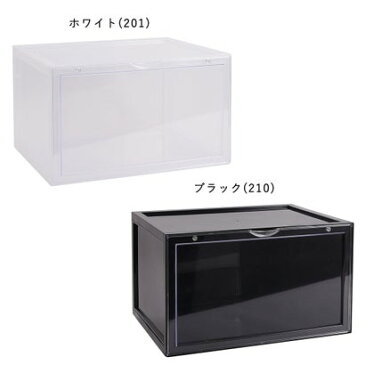 クーコ COOCO Magical SHOES BOX マジカル シューズボックス スニーカー収納 靴 収納 ボックス 横型 (ブラック)
