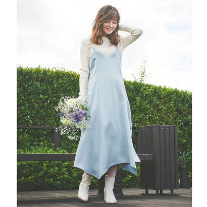 国産 ノエラ Noela ニットサテンワンピース ライトグリーン Zarafeyejadooyi Com