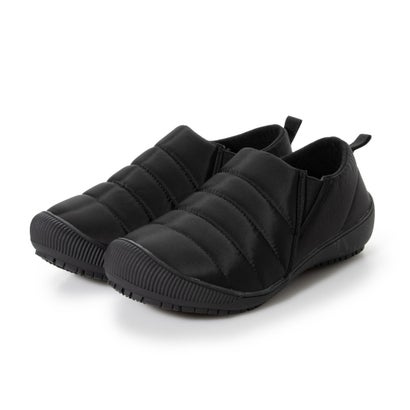 ジェリーGERRYスリッポンレディーススニーカーアウトドア難燃加工アウトドアモックシューズ(BLACK)
