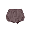 ラヴィジュール RAVIJOUR レーシーサテン ショートパンツ（BROWN）