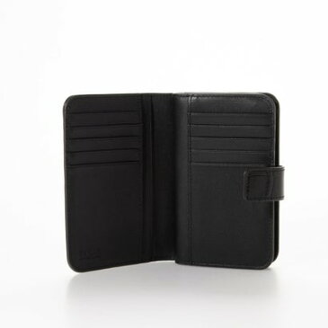 フルラ FURLA 二つ折り財布 (クロコダイル型押しブラック)