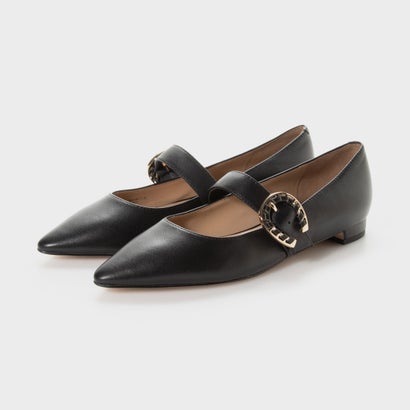 【チャールズアンドキース】CHARLES & KEITH レザー バックルメリージェーン / Leather Buckle Mary Janes Black（ブラック）