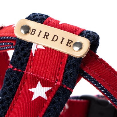 バーディ BIRDIE スターデニムクッションハーネス SS 小型犬用胴輪【返品不可商品】 （レッド）