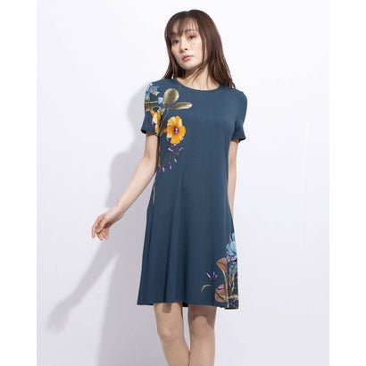 最適な材料 デシグアル Desigual ワンピース半袖 Las Vegas ブルー New限定品 Www Rspjember Jatimprov Go Id