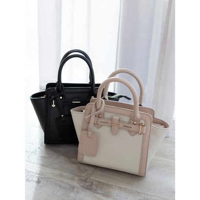 リップサービス ハンドバッグ Lip Service バイカラーベルテッドbag ブラック Locomall ロコンド公式ストア Lip あす楽 交換 返品可能 Service リップサービス Lip Service レディースバッグ ハンドバッグ ロコンド