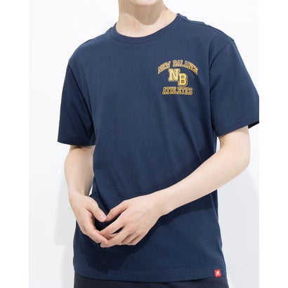 ニューバランス new balance メンズ 半袖Tシャツ NB Athletics カレッジ Tシャツ AMT03517 AMT03517 （ネイビー）