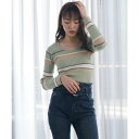 リップサービス LIP SERVICE 【ウォッシャブル】リブニットTOPS (ミックス2)