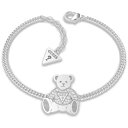 ゲス GUESS VINTAGE BEAR Bear Charm Chain Bracelet (Silver) （SILVER）