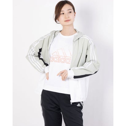 アディダス adidas レディース クロスジャケット WMHジャケットHOOD GP0621 （グリーン）