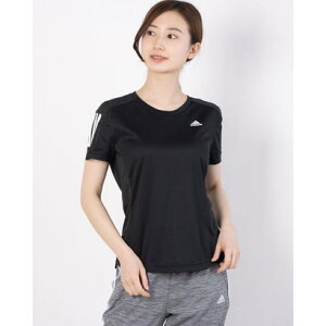 アディダス adidas レディース 陸上/ランニング 半袖Tシャツ OWN THE RUN TEE FS9830 （ブラック）