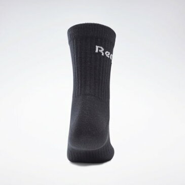 リーボック Reebok アクティブ コア クルー ソックス 3足組 / Active Core Crew Socks 3 Pairs （ブラック）