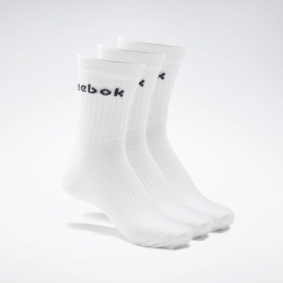 リーボック Reebok アクティブ コア クルー ソックス 3足組 / Active Core Crew Socks 3 Pairs （ホワイト）