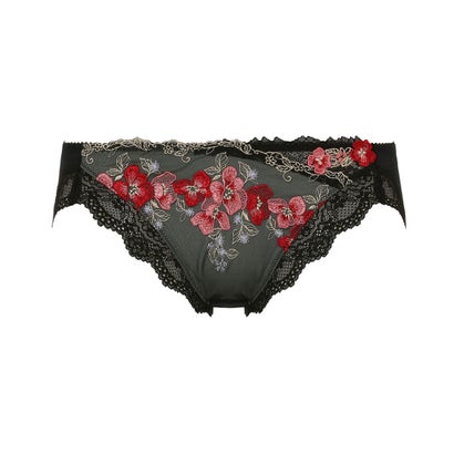 トリンプTriumphトリンププレミアムレッドレーベル0074レギュラーショーツTR0074Hikini 返品不可商品 (ブラッ