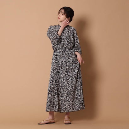 素晴らしい価格高評価 返品可能 ドレステリア Dressterior レディースアパレル ワンピース ドレス ロコンド ドレステリア Dressterior フラワープリントドルマンワンピース ネイビー 流行