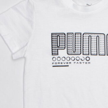 プーマ PUMA ジュニア 半袖Tシャツ ACTIVE SPORTS グラフィック Tシャツ 588870 (ホワイト)