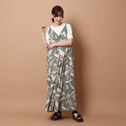 Zoomr8送料無料 ドレステリア Dressterior Muller Of Yoshiokubo 総柄ワンピース グリーン 海外出荷不可 ワンピースレディースファッション Insolite Guadeloupe Voyage Com
