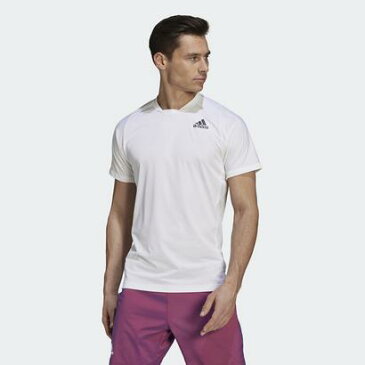 アディダス adidas Tennis Primeblue Freelift Tee (ホワイト)