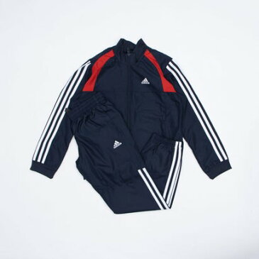 アディダス adidas ジュニア ウインド上下セット BウーブンENトラックスーツ GE0728 (ネイビー)