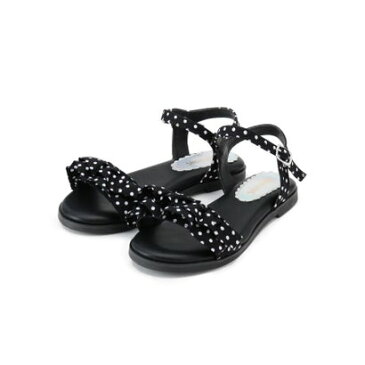 シューグー キッズ SHOO-LA-RUE(Kids) 【16-19cm】フリルサンダル (ブラック)