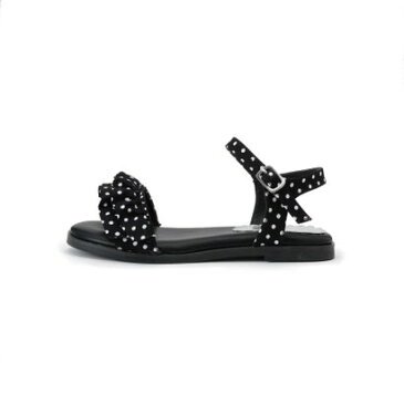 シューグー キッズ SHOO-LA-RUE(Kids) 【16-19cm】フリルサンダル (ブラック)