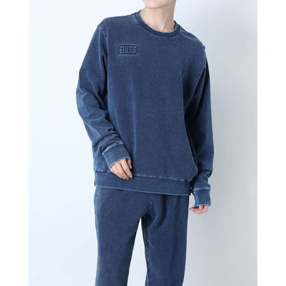 ゲス GUESS Logo Indigo Sweat （BLUE DENIM）