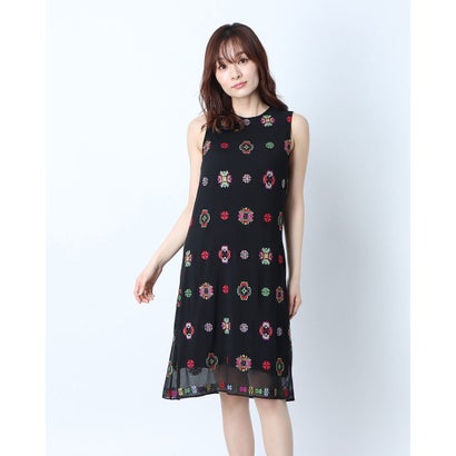 特売 デシグアル Desigual ワンピースノースリーブ Tresor グレー ブラック 独創的 Manager Pkcadvocates Co Ke